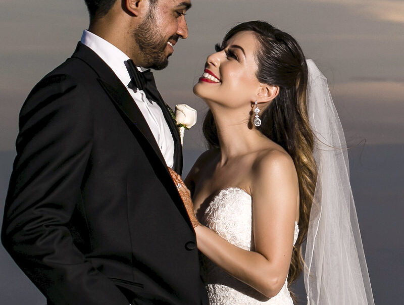 Luxury Hindu wedding couple portrait in Tuscany, Italy