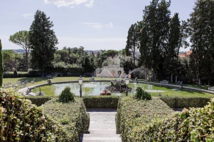 Panoramic view of Rome from Villa Miani, the perfect setting for Reeya and Neil’s destination wedding.
