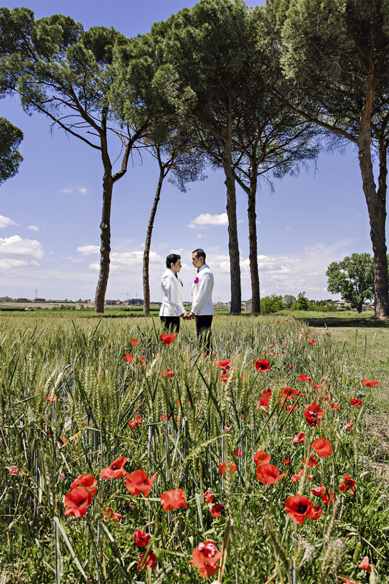 Destination wedding at Tenuta Pantano Borghese near Rome, Italy